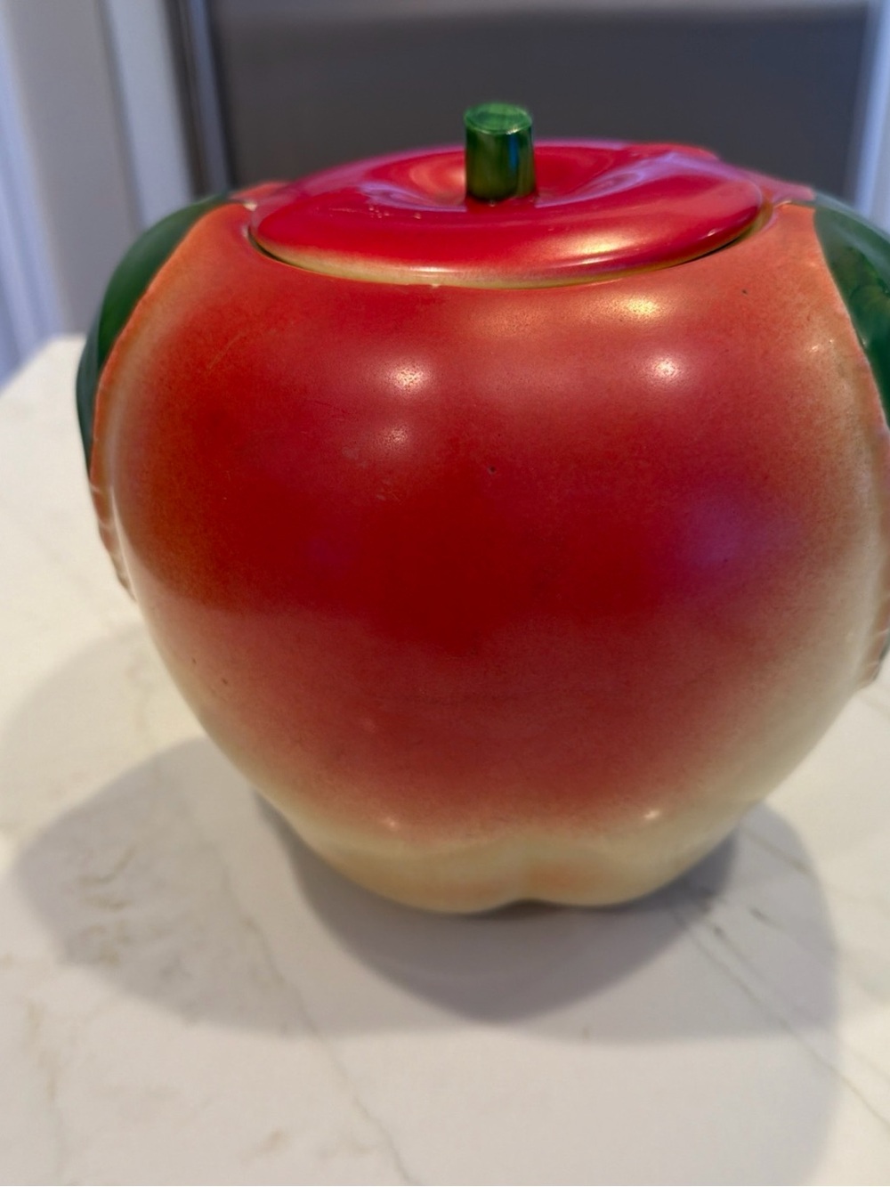 Vintage Hull “Blushing Apple” Ceramic Cookie Jar Canister Fall Decor